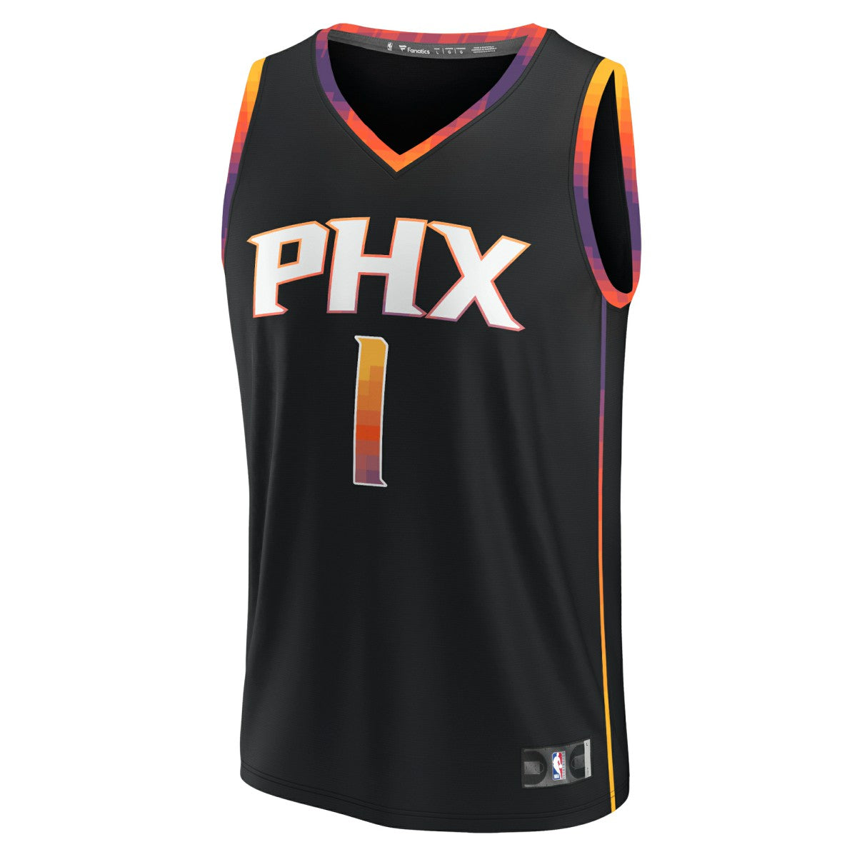 Devin Booker Phoenix Suns Fast Break Replica Player Jersey Statement Edition Black - Fanatics