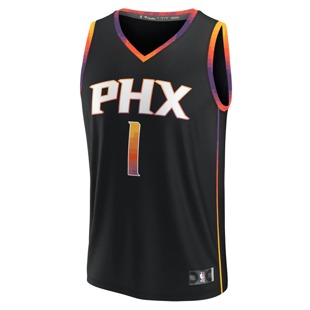 Devin Booker Phoenix Suns Fast Break Replica Player Jersey Statement Edition Black - Fanatics