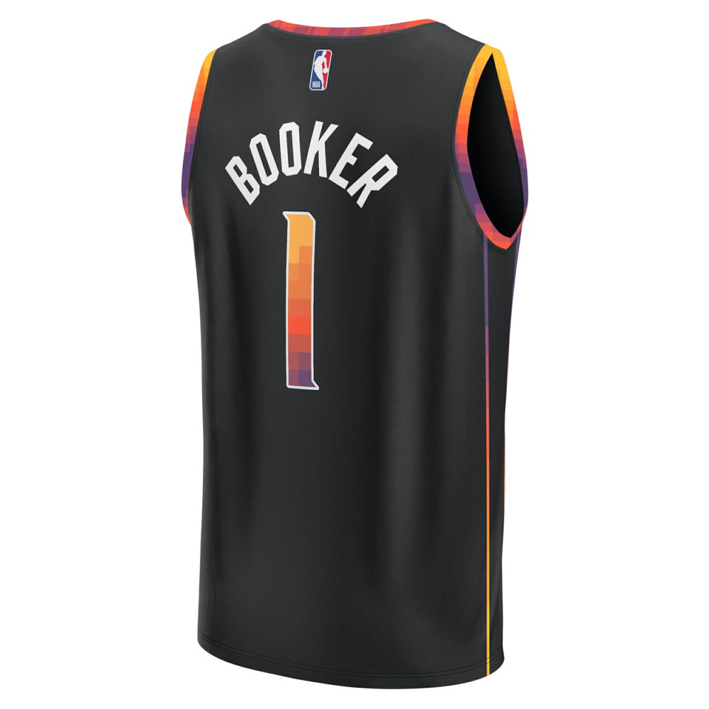 Devin Booker Phoenix Suns Fast Break Replica Player Jersey Statement Edition Black - Fanatics