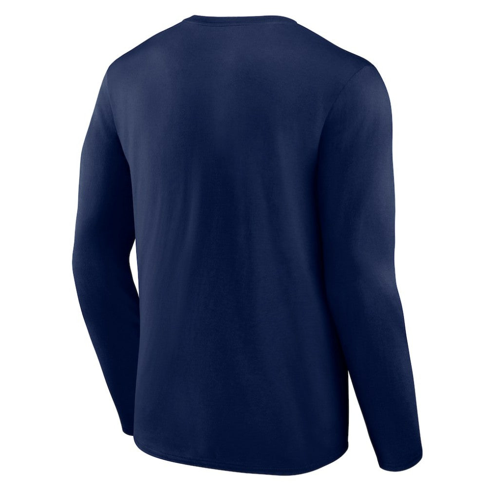 Seattle Mariners Logo Athletic Heart & Soul Long Sleeve T-Shirt - Navy T-shirts
