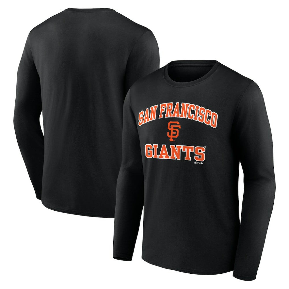 San Francisco Giants Logo Athletic Heart & Soul Long Sleeve T-Shirt - Black T-shirts