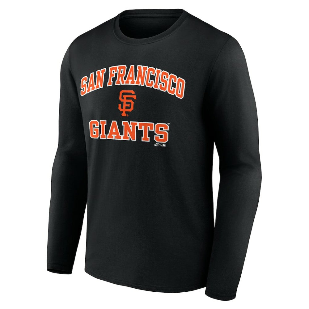 San Francisco Giants Logo Athletic Heart & Soul Long Sleeve T-Shirt - Black T-shirts