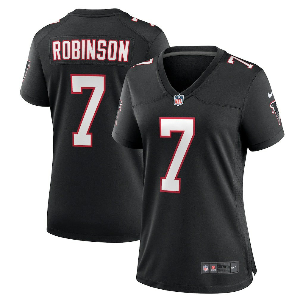 Bijan Robinson Atlanta Falcons Women's Alternate Game Jersey - Black Jerseys