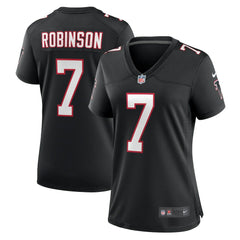 Bijan Robinson Atlanta Falcons Women's Alternate Game Jersey - Black Jerseys