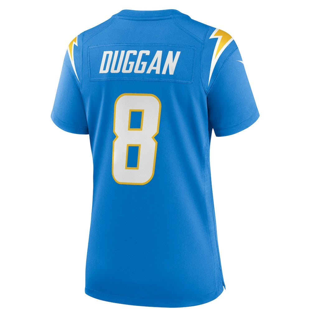 Max Duggan Los Angeles Chargers Women's Team Game Jersey - Powder Blue Jerseys