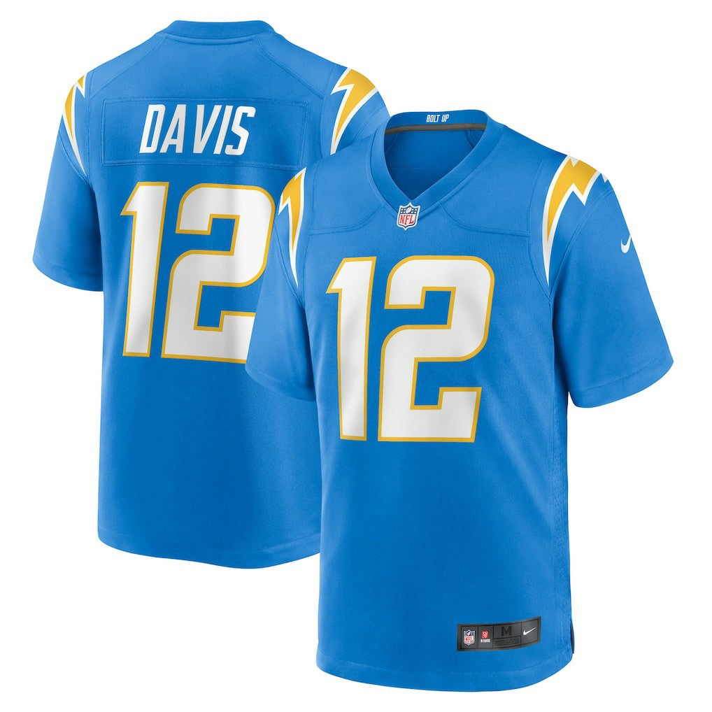 Derius Davis Los Angeles Chargers Team Game Jersey - Powder Blue Jerseys