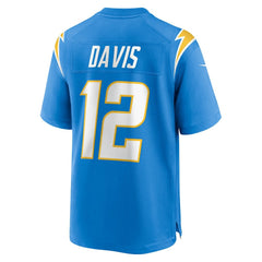 Derius Davis Los Angeles Chargers Team Game Jersey - Powder Blue Jerseys