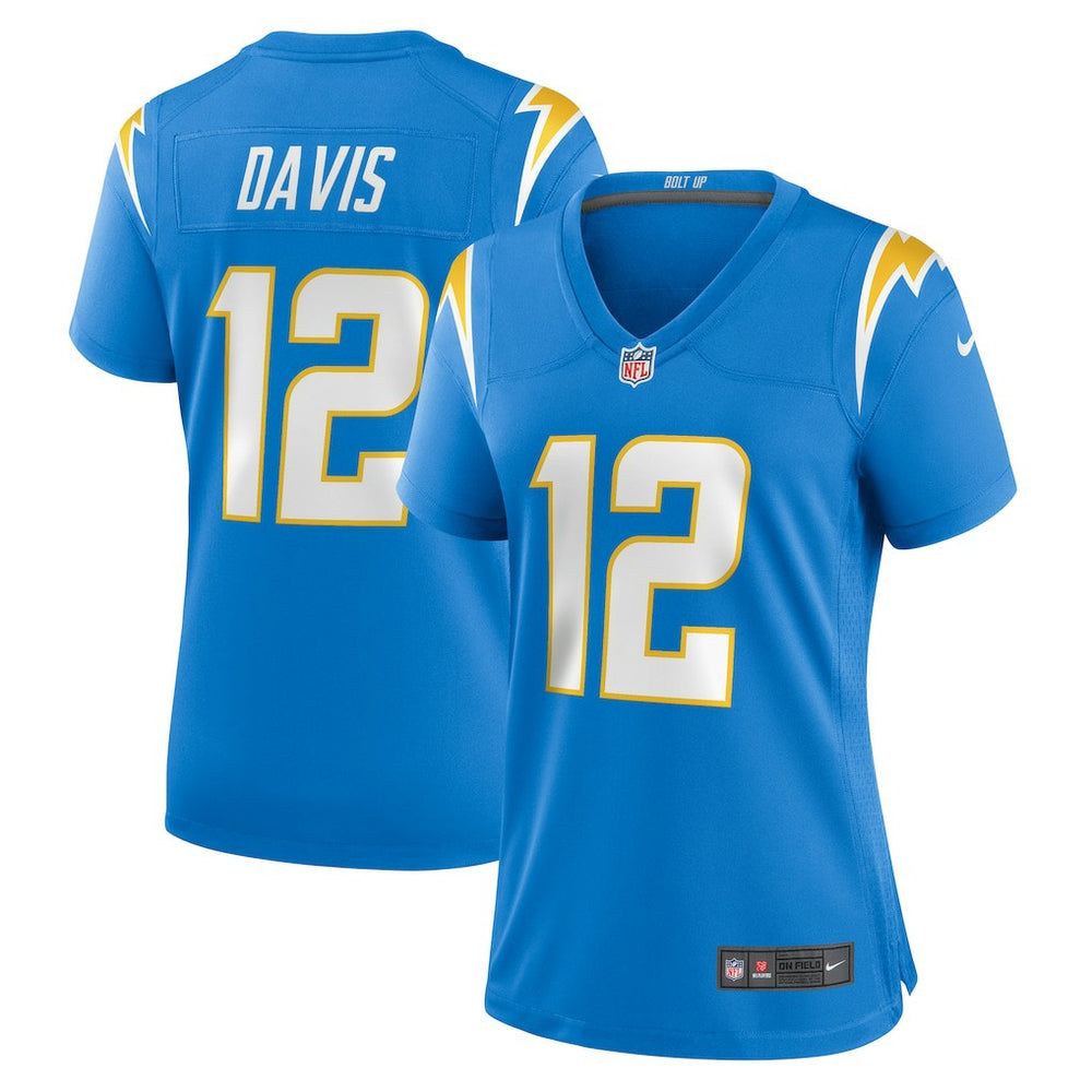 Derius Davis Los Angeles Chargers Women's Team Game Jersey - Powder Blue Jerseys