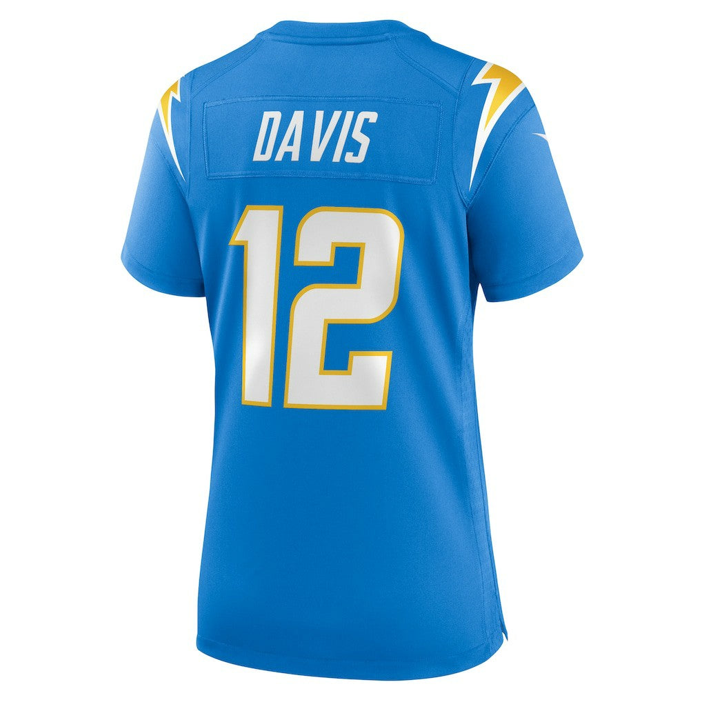 Derius Davis Los Angeles Chargers Women's Team Game Jersey - Powder Blue Jerseys