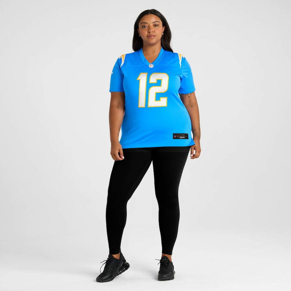 Derius Davis Los Angeles Chargers Women's Team Game Jersey - Powder Blue Jerseys