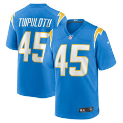 Tuli Tuipulotu Los Angeles Chargers Team Game Jersey - Powder Blue Jerseys