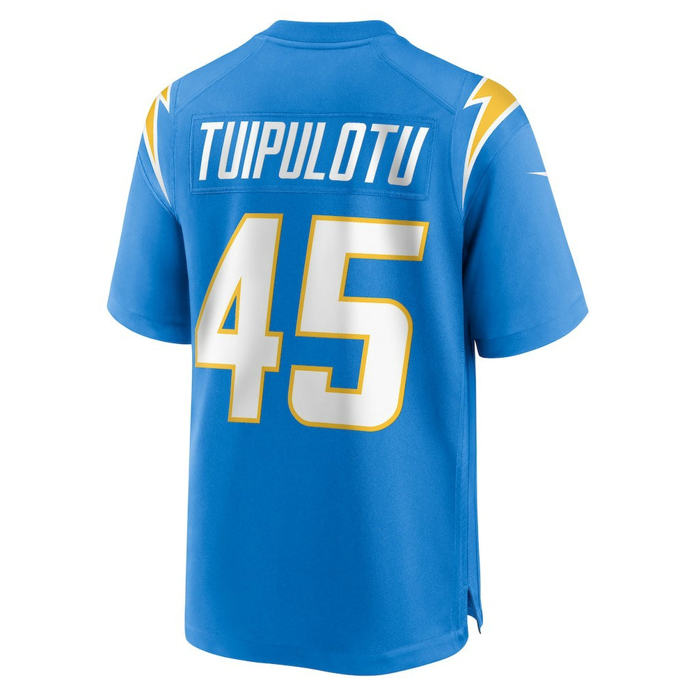 Tuli Tuipulotu Los Angeles Chargers Team Game Jersey - Powder Blue Jerseys