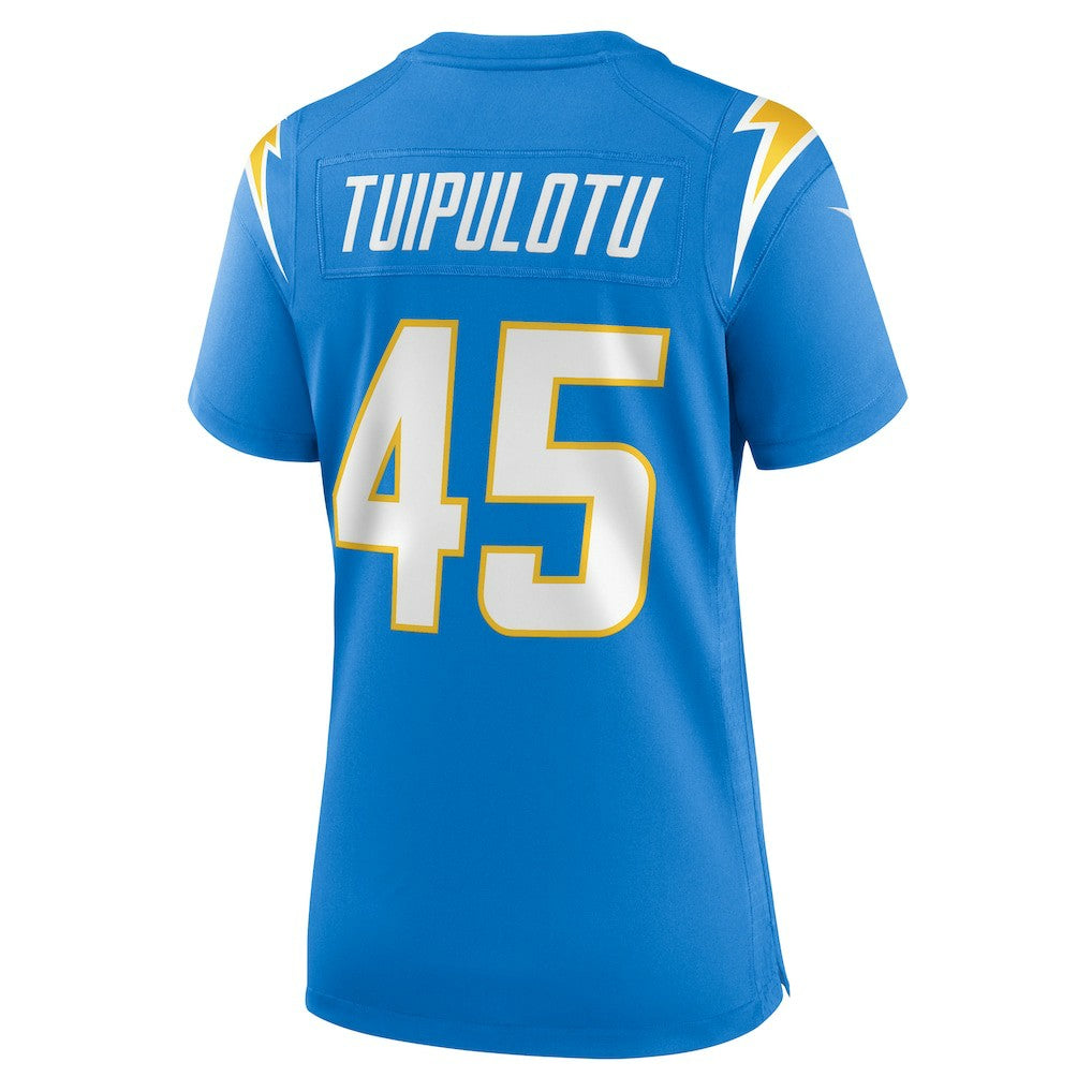 Tuli Tuipulotu Los Angeles Chargers Women's Team Game Jersey - Powder Blue Jerseys