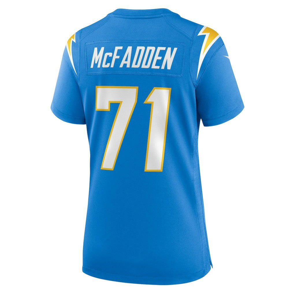 Jordan McFadden Los Angeles Chargers Women's Team Game Jersey - Powder Blue Jerseys