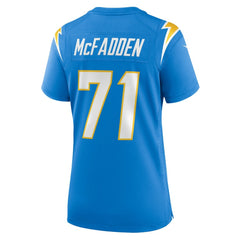 Jordan McFadden Los Angeles Chargers Women's Team Game Jersey - Powder Blue Jerseys
