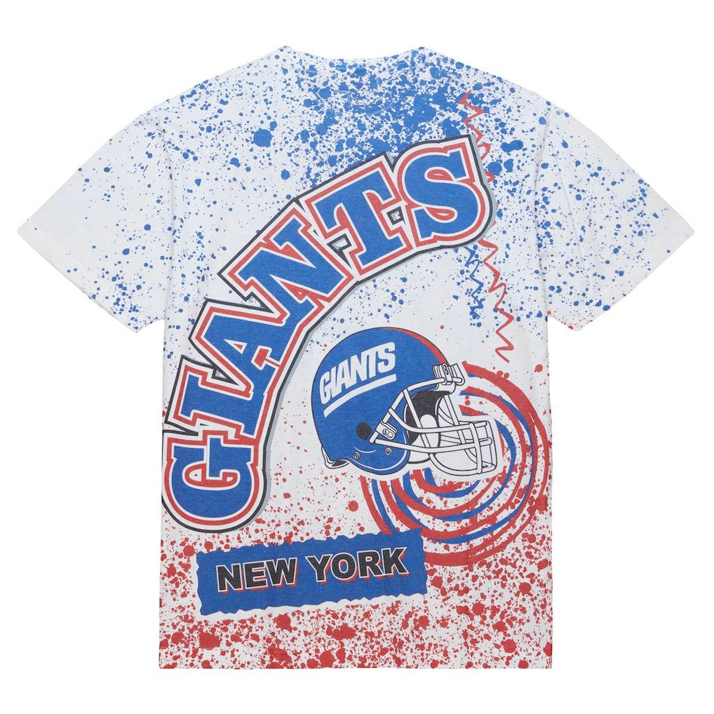 New York Giants Big & Tall Allover Print T-Shirt - White T-shirts
