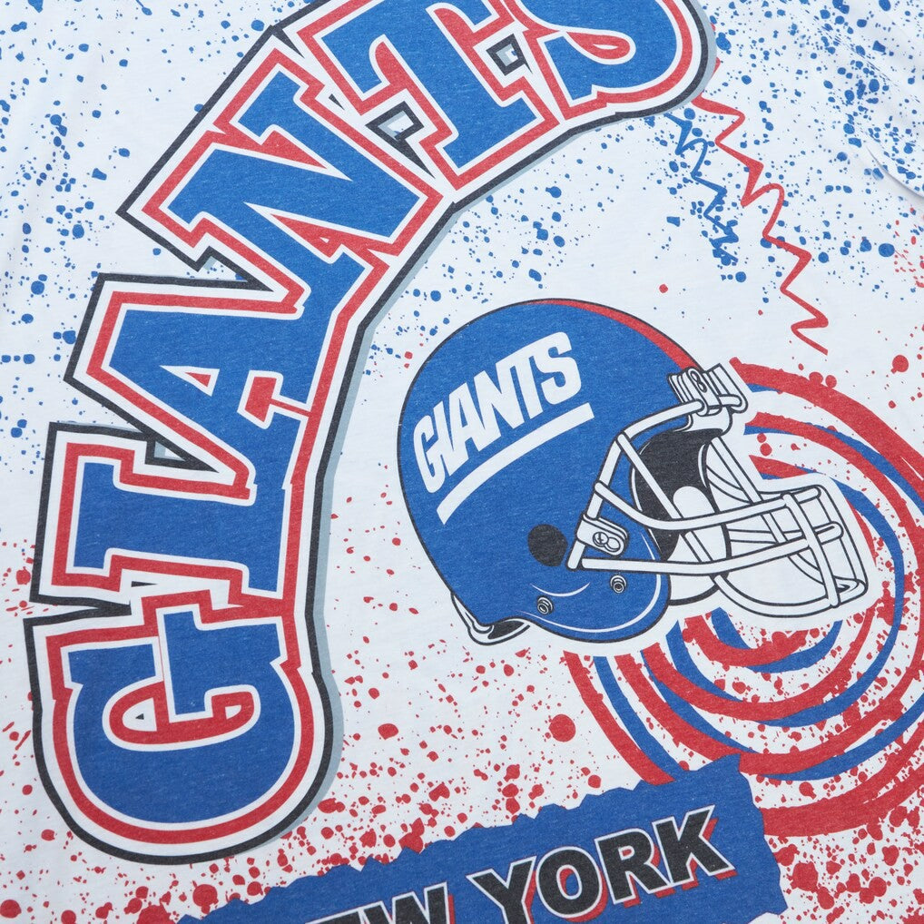 New York Giants Big & Tall Allover Print T-Shirt - White T-shirts