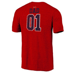 St. Louis Cardinals Greatest Dad Tri-Blend T-Shirt - Heather Red T-shirts