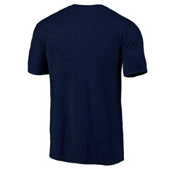 Tampa Bay Rays Official Logo Tri-Blend T-Shirt - Heather Navy T-shirts