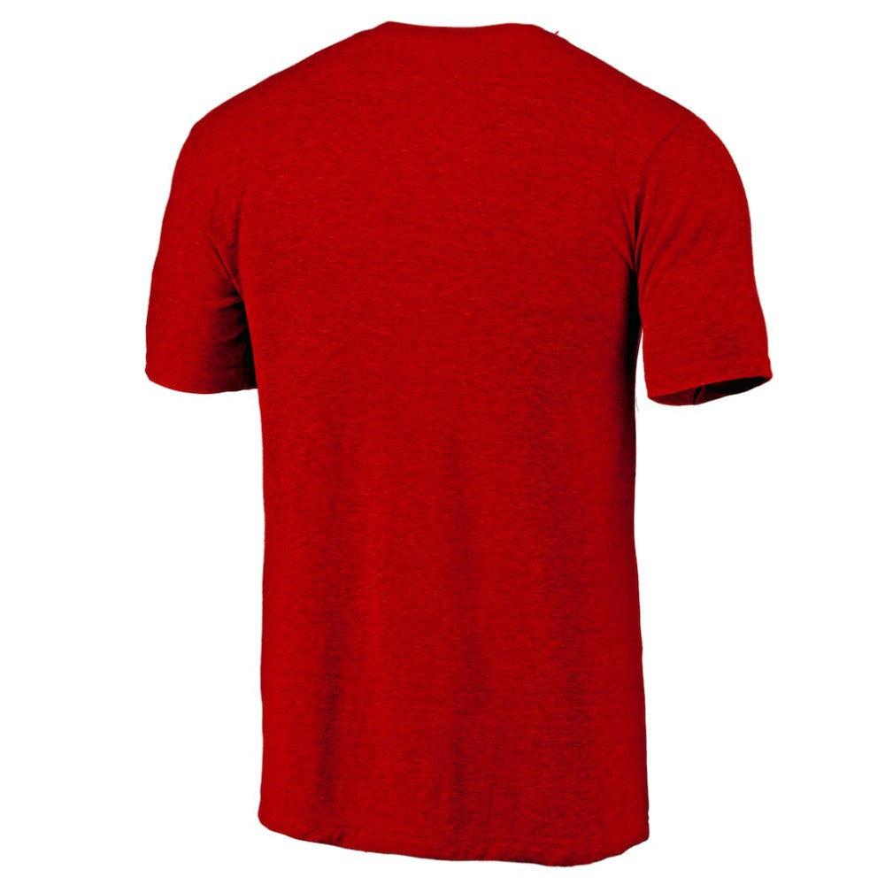 St. Louis Cardinals Official Logo Tri-Blend T-Shirt - Heather Red T-shirts