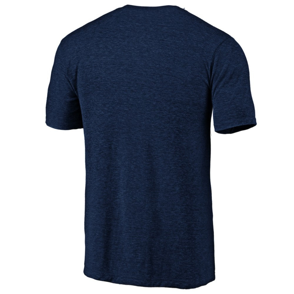 Washington Nationals Official Logo Tri-Blend T-Shirt - Heather Navy T-shirts