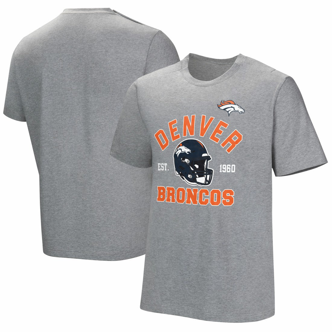 Denver Broncos Tackle Adaptive T-Shirt - Gray T-shirts