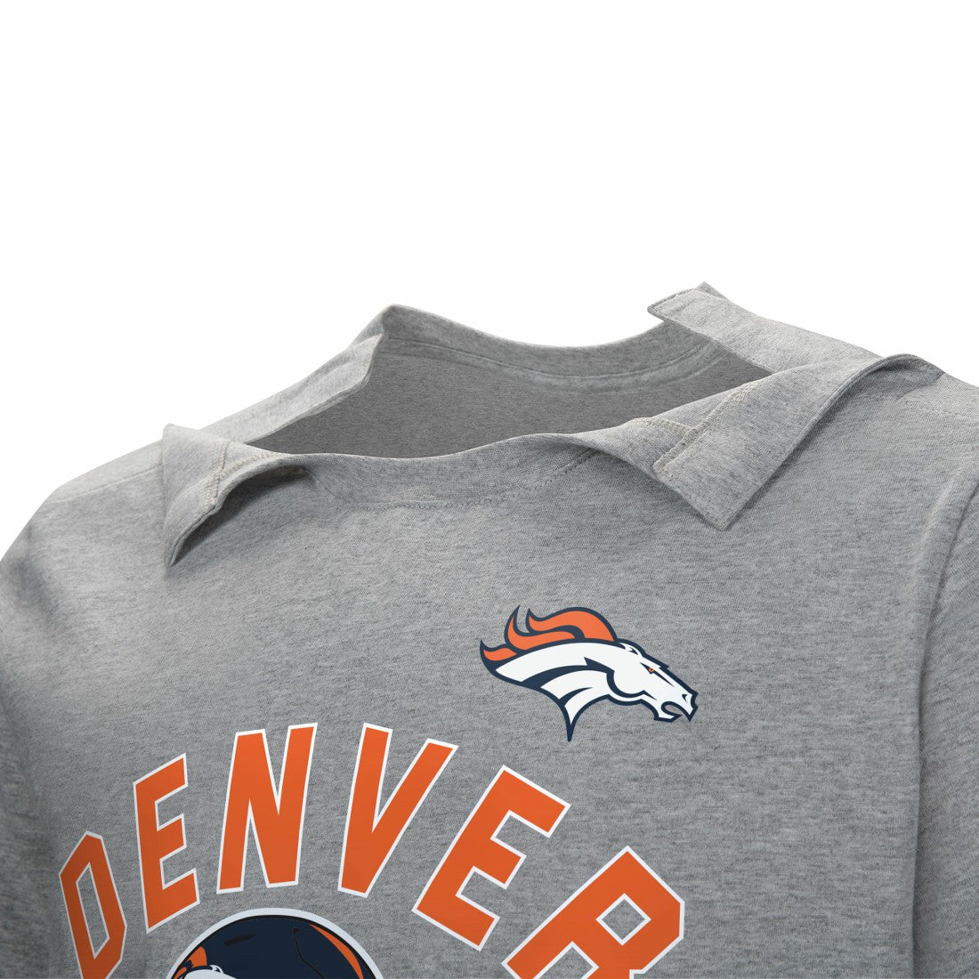 Denver Broncos Tackle Adaptive T-Shirt - Gray T-shirts