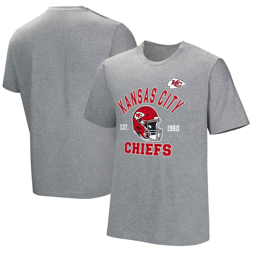 Kansas City Chiefs Tackle Adaptive T-Shirt - Gray T-shirts