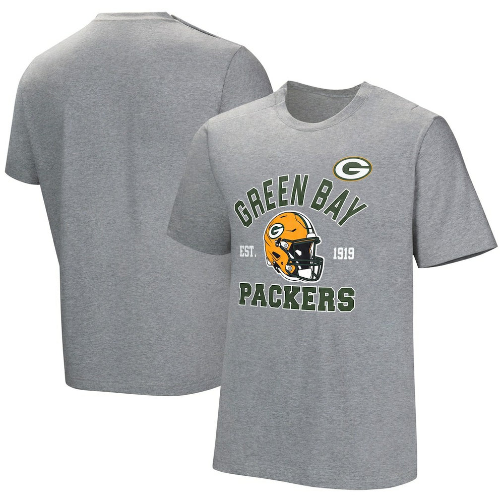 Green Bay Packers Tackle Adaptive T-Shirt - Gray T-shirts