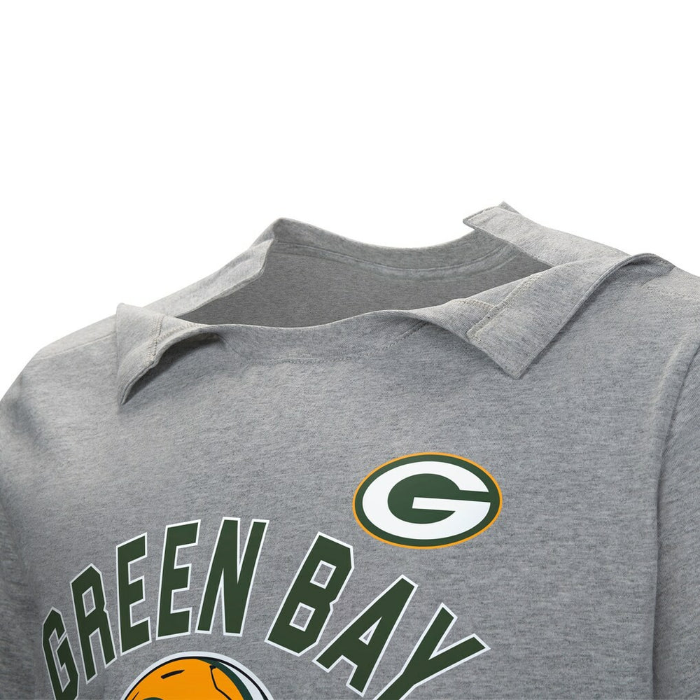 Green Bay Packers Tackle Adaptive T-Shirt - Gray T-shirts