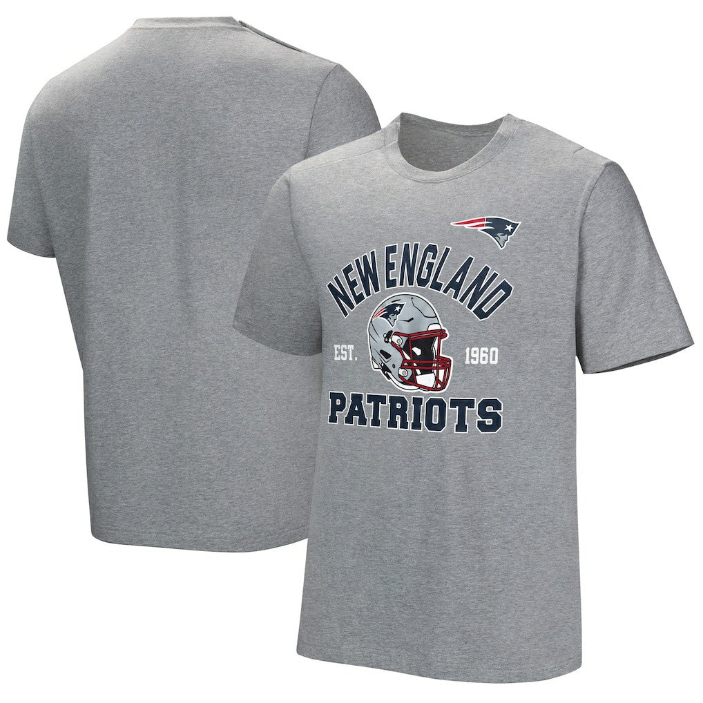 New England Patriots Tackle Adaptive T-Shirt - Gray T-shirts