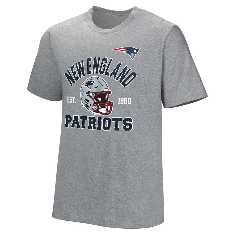 New England Patriots Tackle Adaptive T-Shirt - Gray T-shirts