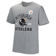Pittsburgh Steelers Tackle Adaptive T-Shirt - Gray T-shirts
