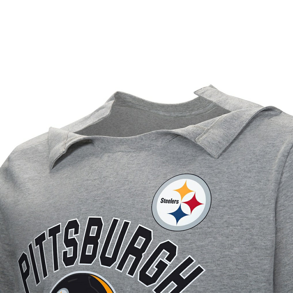 Pittsburgh Steelers Tackle Adaptive T-Shirt - Gray T-shirts