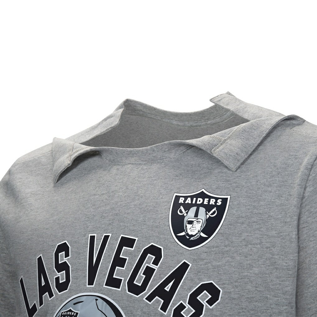 Las Vegas Raiders Tackle Adaptive T-Shirt - Gray T-shirts