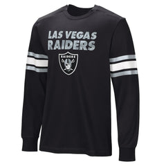 Las Vegas Raiders Hands Off Long Sleeve Adaptive T-Shirt - Black T-shirts