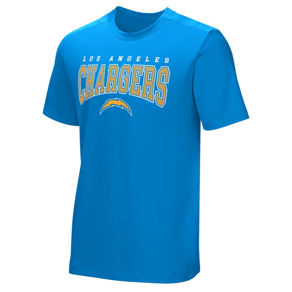 Los Angeles Chargers Home Team Adaptive T-Shirt - Blue T-shirts
