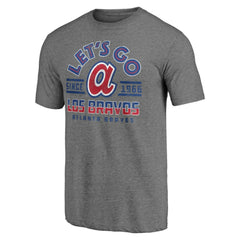 Atlanta Braves Hometown Collection The Bravos Tri-Blend T-Shirt - Heather Gray T-shirts