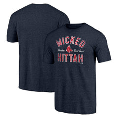 Boston Red Sox Hometown Collection Wicked Hittah Tri-Blend T-Shirt - Heather Navy T-shirts