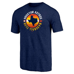 Houston Astros Hometown Collection Texas Seal Tri-Blend T-Shirt - Heather Navy T-shirts