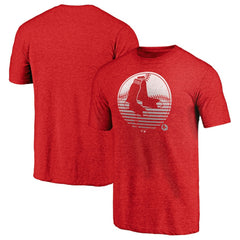 Boston Red Sox Cooperstown Collection Logo Tri-Blend T-Shirt - Heather Red T-shirts