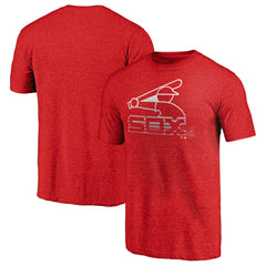 Chicago White Sox Cooperstown Collection Logo Tri-Blend T-Shirt - Heather Red T-shirts