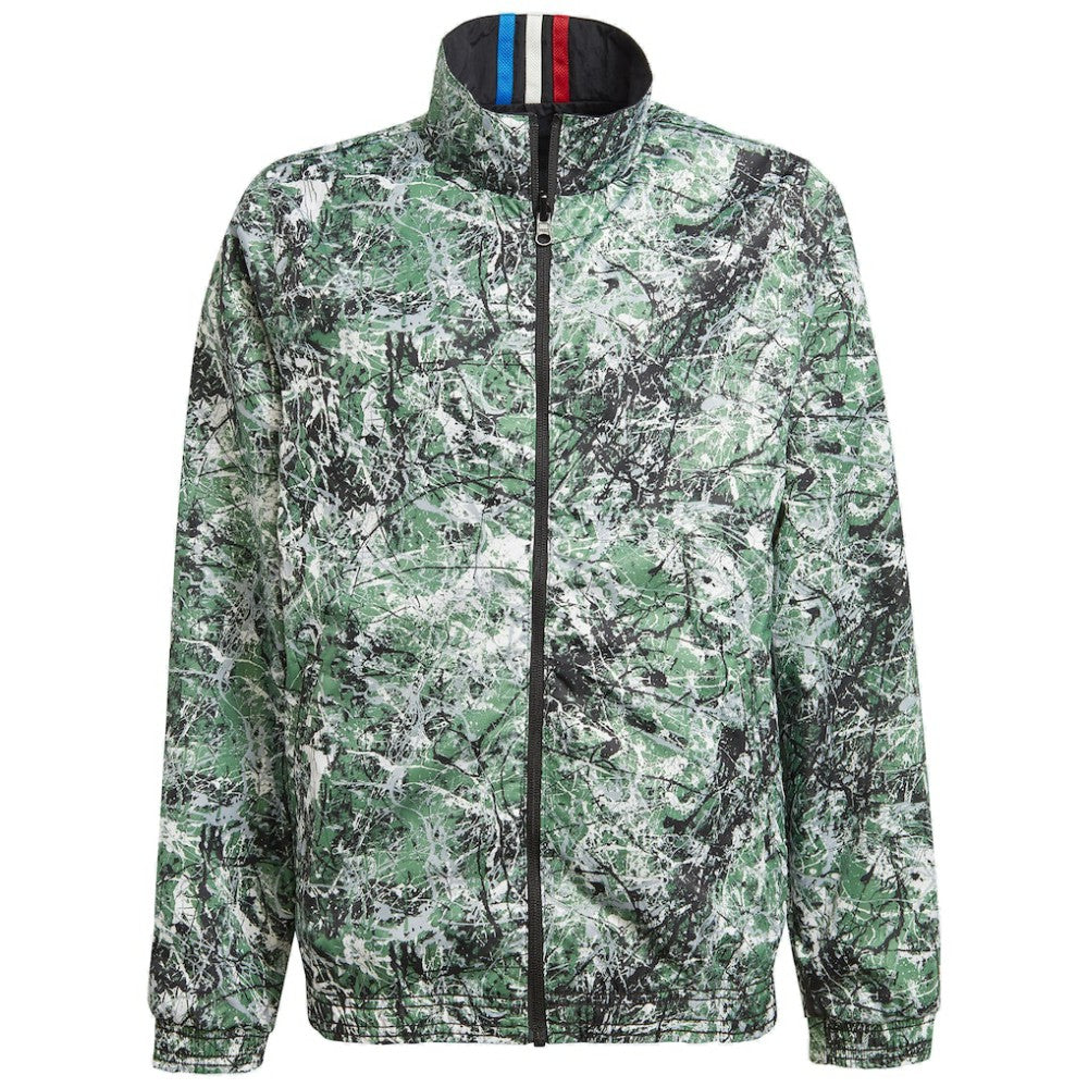 Manchester United x Stone Roses Originals Youth 2023/24 Reversible Anthem Full-Zip Jacket Black - Adidas on sale