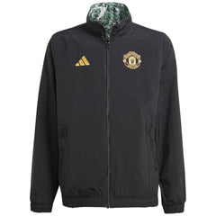 Manchester United x Stone Roses Originals Youth 2023/24 Reversible Anthem Full-Zip Jacket Black - Adidas on sale