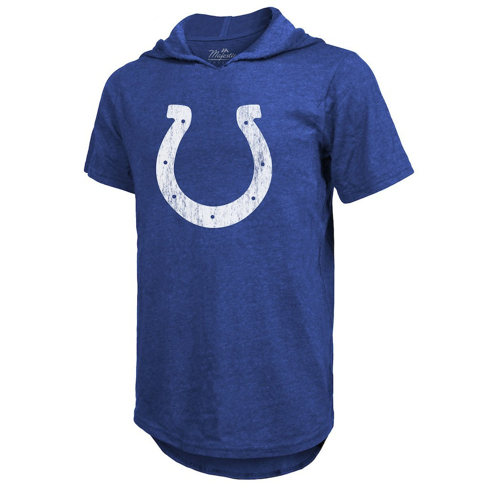 Anthony Richardson Indianapolis Colts Majestic Threads Player Name & Number Tri-Blend Slim Fit Hoodie T-Shirt - Royal Hoodies