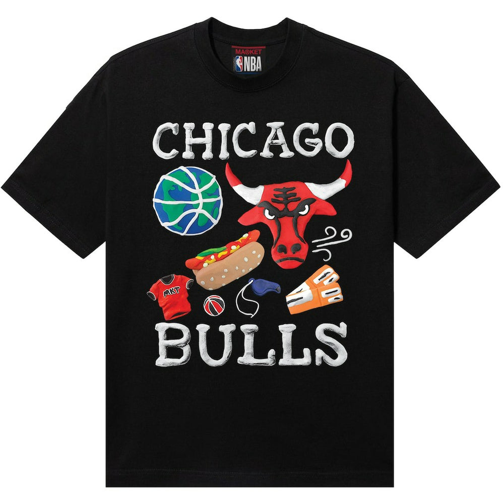 Chicago Bulls NBA x MARKET Unisex Claymation T-Shirt Black