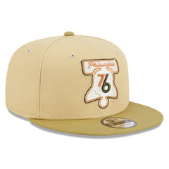 Philadelphia 76ers Green Collection Repreve 9FIFTY Snapback Hat Khaki/Tan - New Era
