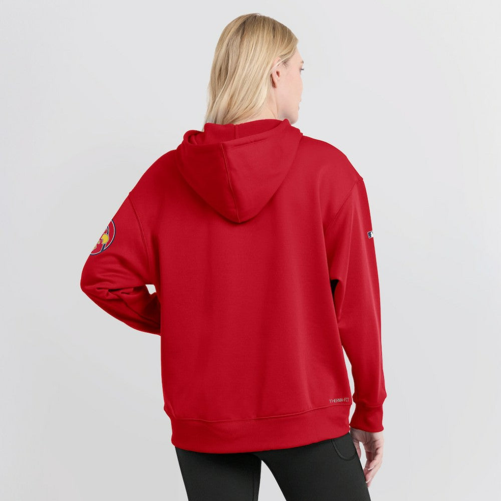 St. Louis Cardinals Nike Women's 2024 City Connect Authentic Collection Practice Performance Pullover Hoodie - Red Hoodies