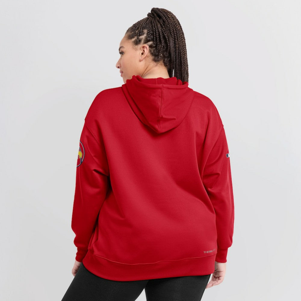 St. Louis Cardinals Nike Women's 2024 City Connect Authentic Collection Practice Performance Pullover Hoodie - Red Hoodies