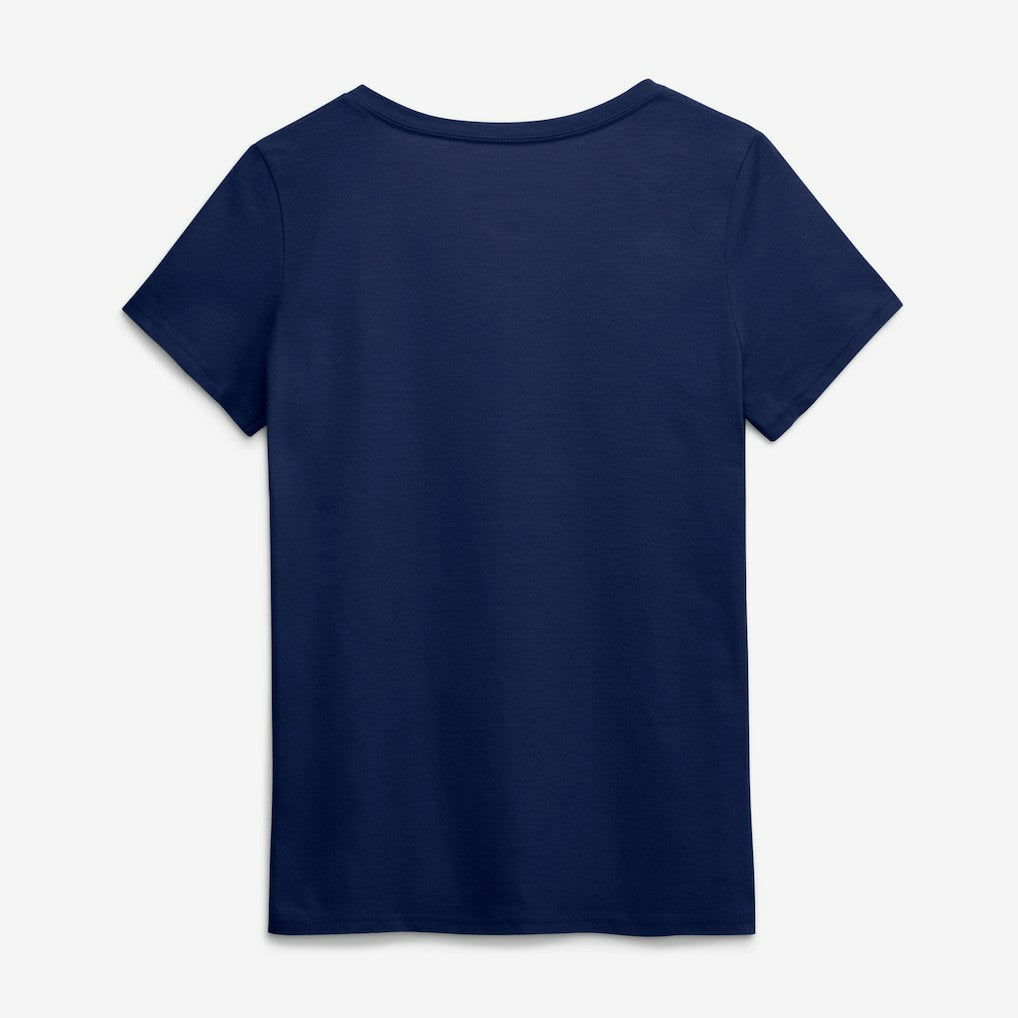 Seattle Seahawks Logo Athletic Women's Primary Logo V-Neck T-Shirt - College Navy T-shirts